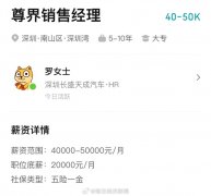 卑界汽车起头聘请发卖：要求有奢华品牌经验 月